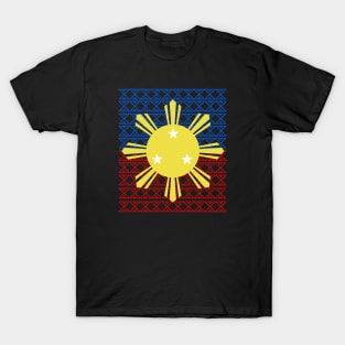 Tribal Pattern Philippine 3 Star & Sun T-Shirt